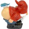 Design Toscano QM22997 Loonie Moonie Garden Gnome Statue, Medium, Multicolored(Medium)