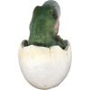Design Toscano QM2728000 Baby Tyrannosaurus Rex Dino Egg Statue,Full Color(Baby Tyrannosaurus Rex Dino)