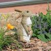 Design Toscano QM92008 Bunny Den Rabbits Indoor/Outdoor Set of Three Garden Animal Statues, 5 Inches Tall, Handcast Polyresin, Full Color Finish(Hopper)