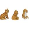 Design Toscano QM92008 Bunny Den Rabbits Indoor/Outdoor Set of Three Garden Animal Statues, 5 Inches Tall, Handcast Polyresin, Full Color Finish(Tabby Kitten)