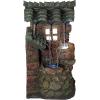Design Toscano QN164017 Water Fountain with LED Light – Willow Bend Garden Decor Fountain – Outdoor Water Feature, Multicolored, 10½”W x 10″D x 18″H(Faux Wood and Stone)