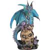 Design Toscano QS91653 Dragon Assassin on Skull Gothic Decor Statue Figurine, 7 Inch, Full Color(Assassin on Skull)