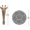 Design Toscano QS91812 Elephant Animal Mask of the Savannah Wall Decor Sculpture, Multicolored(Giraffe)