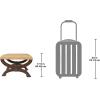 Design Toscano Renaissance Curulis Ottoman Stool, walnut(Set of 2)
