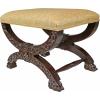 Design Toscano Renaissance Curulis Ottoman Stool, walnut(Single)