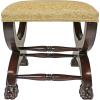 Design Toscano Renaissance Curulis Ottoman Stool, walnut(Single)