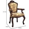 Design Toscano Rocaille Carved Victorian Armchair, 41 Inch, Gold(Single)
