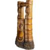 Design Toscano SH5382465 Tiki Gods of Hawaiian Islands LED Garden Fountain, 38 Inch, Brown