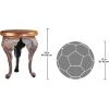 Design Toscano SP16060 Three Elephants of Timbe Sculptural End Table,Brown(Three Elephants)