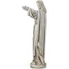 Design Toscano Sacred Heart Holy Religious Garden Statue, 10 inches Wide, 22 inches Tall, Cast Stone Resin, Antique Stone Finish(Antique Stone)