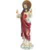 Design Toscano Sacred Heart Holy Religious Garden Statue, 10 inches Wide, 22 inches Tall, Cast Stone Resin, Antique Stone Finish(Full Color)