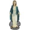Design Toscano Sacred Heart Holy Religious Garden Statue, 10 inches Wide, 22 inches Tall, Cast Stone Resin, Antique Stone Finish(Full Color Finish)