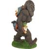 Design Toscano Schlepping the Garden Gnomes Bigfoot Yeti Indoor/Outdoor Garden Statue, 16 Inch Tall, Cast Stone Resin, Painted Full Color Finish