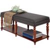 Design Toscano Sheraton Neoclassical Bench Collection Stool, Cherry(Bench)