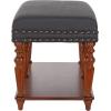 Design Toscano Sheraton Neoclassical Bench Collection Stool, Cherry(Bench)