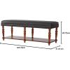Design Toscano Sheraton Neoclassical Bench Collection Stool, Cherry(Bench)
