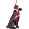 Design Toscano Siberian Husky Holiday Dog Christmas Tree Ornament Xmas Decorations, 3 Inch, Full Color(Black Lab)