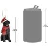 Design Toscano Siberian Husky Holiday Dog Christmas Tree Ornament Xmas Decorations, 3 Inch, Full Color(Black Lab)