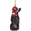 Design Toscano Siberian Husky Holiday Dog Christmas Tree Ornament Xmas Decorations, 3 Inch, Full Color(Boston Terrier)