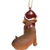 Design Toscano Siberian Husky Holiday Dog Christmas Tree Ornament Xmas Decorations, 3 Inch, Full Color(Dachshund)