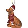 Design Toscano Siberian Husky Holiday Dog Christmas Tree Ornament Xmas Decorations, 3 Inch, Full Color(Dachshund)