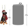 Design Toscano Siberian Husky Holiday Dog Christmas Tree Ornament Xmas Decorations, 3 Inch, Full Color(Doberman)
