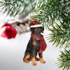 Design Toscano Siberian Husky Holiday Dog Christmas Tree Ornament Xmas Decorations, 3 Inch, Full Color(Doberman)
