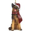 Design Toscano Siberian Husky Holiday Dog Christmas Tree Ornament Xmas Decorations, 3 Inch, Full Color(German Shepherd)