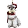 Design Toscano Siberian Husky Holiday Dog Christmas Tree Ornament Xmas Decorations, 3 Inch, Full Color(Mini Schnauzer)