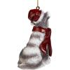 Design Toscano Siberian Husky Holiday Dog Christmas Tree Ornament Xmas Decorations, 3 Inch, Full Color(Mini Schnauzer)