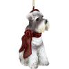 Design Toscano Siberian Husky Holiday Dog Christmas Tree Ornament Xmas Decorations, 3 Inch, Full Color(Mini Schnauzer)