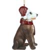 Design Toscano Siberian Husky Holiday Dog Christmas Tree Ornament Xmas Decorations, 3 Inch, Full Color(Pitbull)