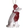Design Toscano Siberian Husky Holiday Dog Christmas Tree Ornament Xmas Decorations, 3 Inch, Full Color(Siberian Huskey)