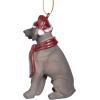 Design Toscano Siberian Husky Holiday Dog Christmas Tree Ornament Xmas Decorations, 3 Inch, Full Color(Weimaraner)