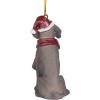 Design Toscano Siberian Husky Holiday Dog Christmas Tree Ornament Xmas Decorations, 3 Inch, Full Color(Weimaraner)