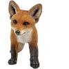 Design Toscano Simon The Woodland Fox Indoor/Outdoor Garden Statue for Patio, Pool or Lawn, 18 Inch Tall, Cast Stone Resin, Red Orange Paint(Cavorting Carmine)