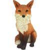 Design Toscano Simon The Woodland Fox Indoor/Outdoor Garden Statue for Patio, Pool or Lawn, 18 Inch Tall, Cast Stone Resin, Red Orange Paint(Simon)