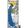 Design Toscano Stained Glass Panel -Peacock’s Sunset Stained Glass Window Hangings – Window Treatments, 10.00″ x 0.50″(Sunset)