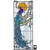 Design Toscano Stained Glass Panel -Peacock’s Sunset Stained Glass Window Hangings – Window Treatments, 10.00″ x 0.50″(Sunset)