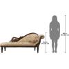 Design Toscano Swan Fabric Chaise Lounge