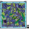 Design Toscano TF26647 Decorative Centerpiece Sculptural Bowl, Blue Orchid(Hand-cut Stained Glass  Purple  Green & Blue)