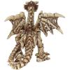 Design Toscano T-Rex Dinosaur Skull Fossil Statue on Museum Mount(Gothic Dragon Skeleton)