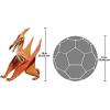 Design Toscano T-Rex Dinosaur Skull Fossil Statue on Museum Mount(Scaled Jurassic Pterodactyl Dinosaur)