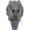Design Toscano T-Rex Dinosaur Skull Fossil Statue on Museum Mount(T-Rex Skeleton)