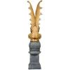 Design Toscano T-Rex Dinosaur Skull Fossil Statue on Museum Mount(Talysus the Terrible Gargoyle)