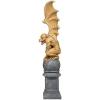 Design Toscano T-Rex Dinosaur Skull Fossil Statue on Museum Mount(Talysus the Terrible Gargoyle)