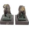Design Toscano The Bull and Bear of Wall Street Sculptures, 8 Inch, Bronze Verdigris Finish