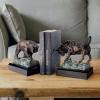 Design Toscano The Bull and Bear of Wall Street Sculptures, 8 Inch, Bronze Verdigris Finish