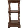 Design Toscano The Lord Pimlicoe Etagere End Table, Large, Cherry
