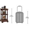 Design Toscano The Lord Pimlicoe Etagere End Table, Large, Cherry